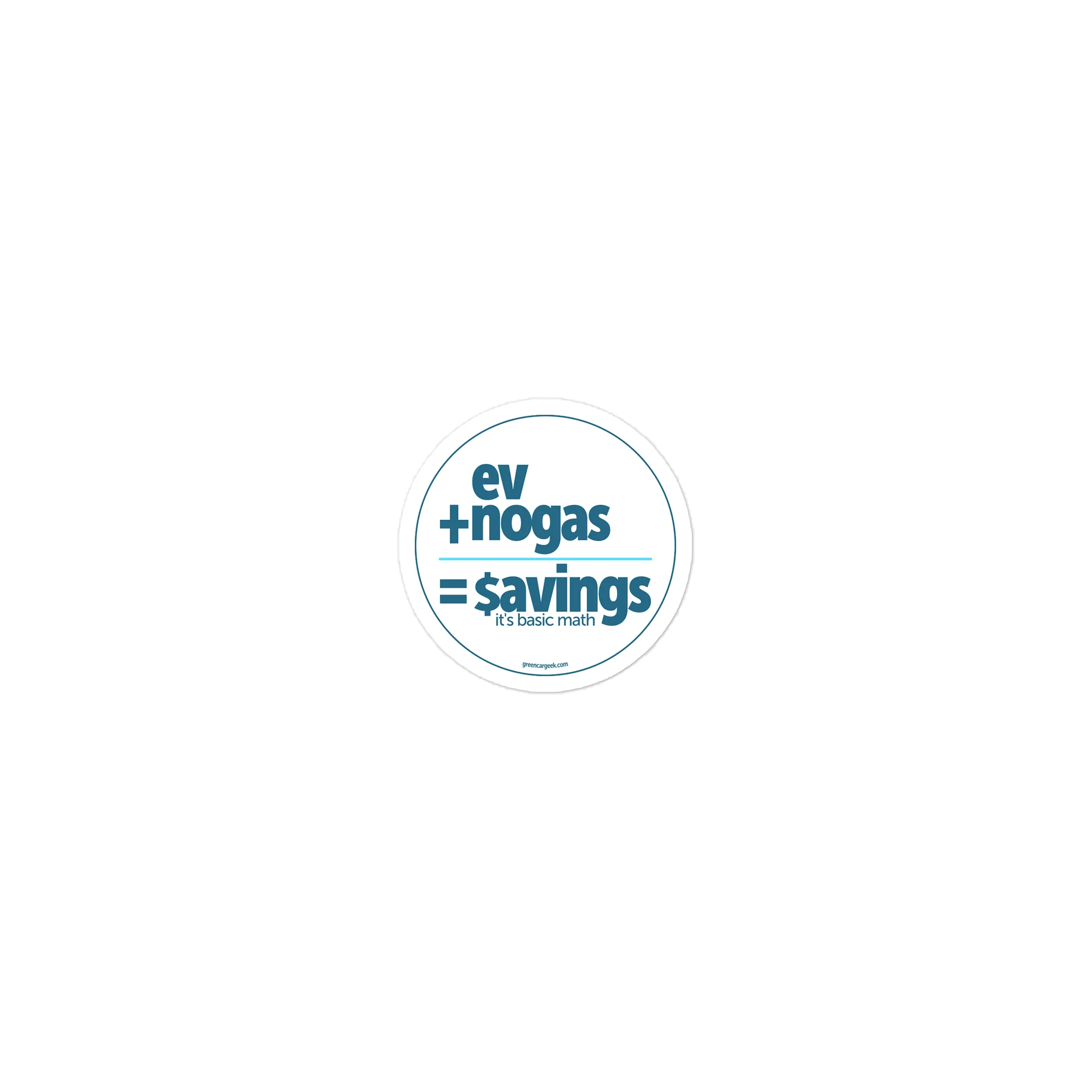 Basic Math Sticker (White) product image (1)