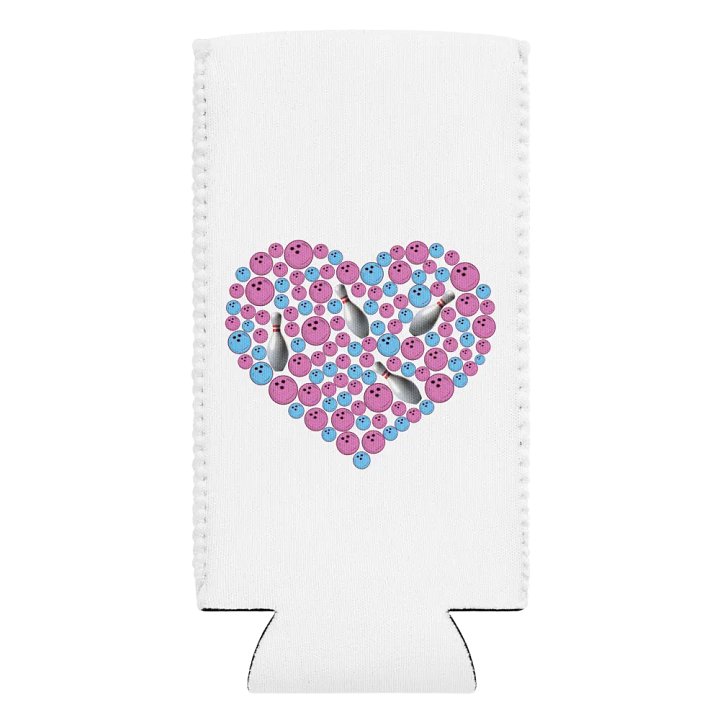 Pure Heart Bowling Pink And Blue Strike Can Cooler product image (2)