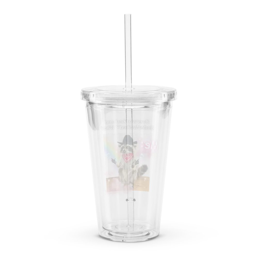 Overworked and... - Raccoon Tumbler product image (3)