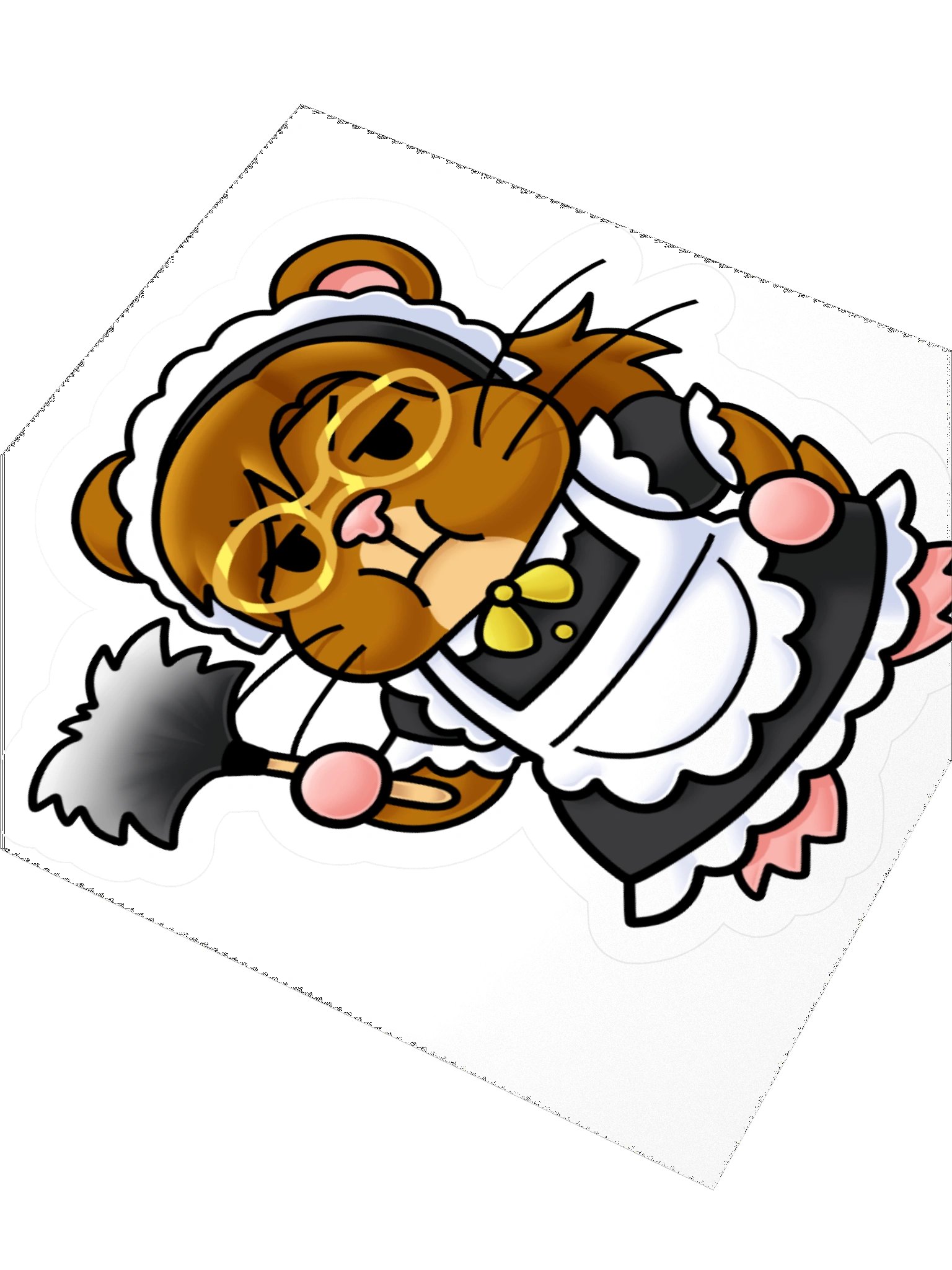 Bringle Maid Hampter Sticker product image (7)