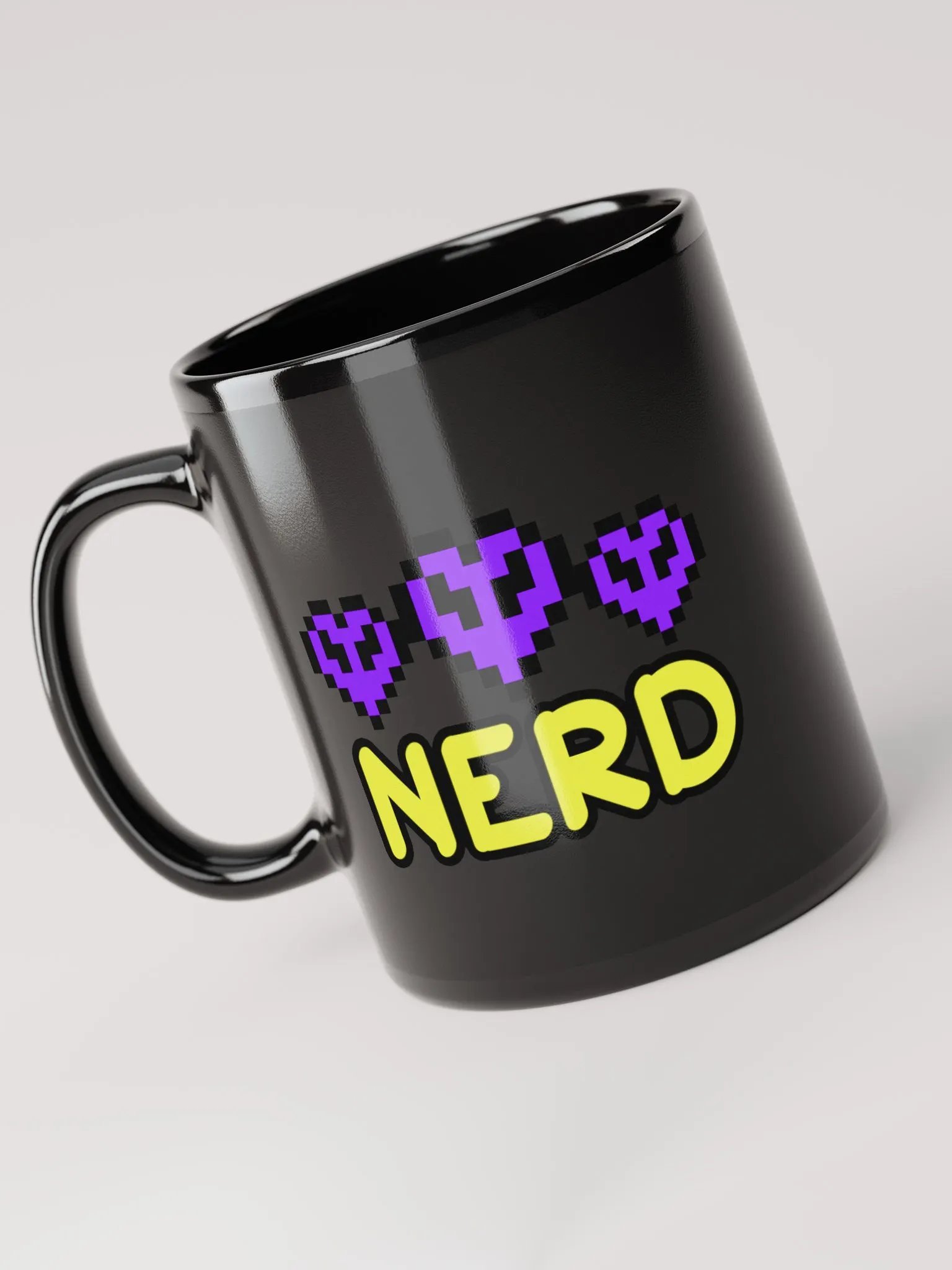 Hardcore Nerd black mug product image (3)