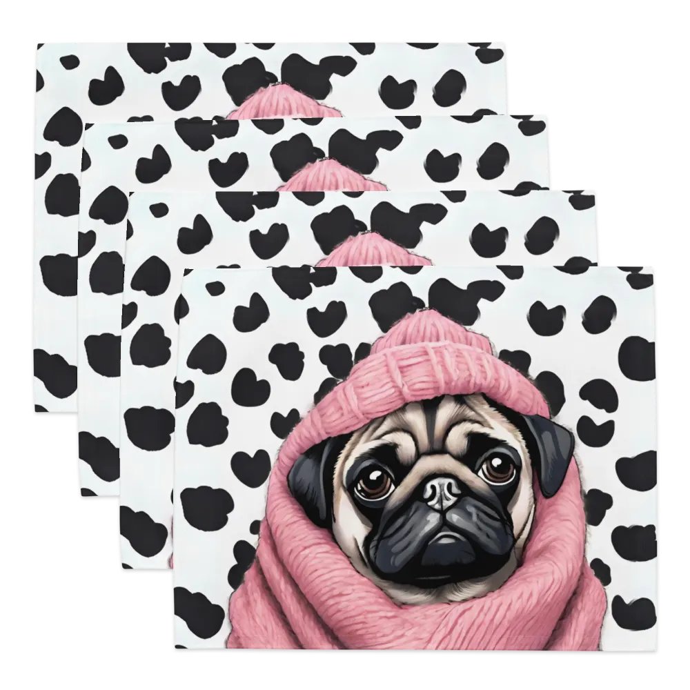 Dotted Pug Placemat Set product image (6)