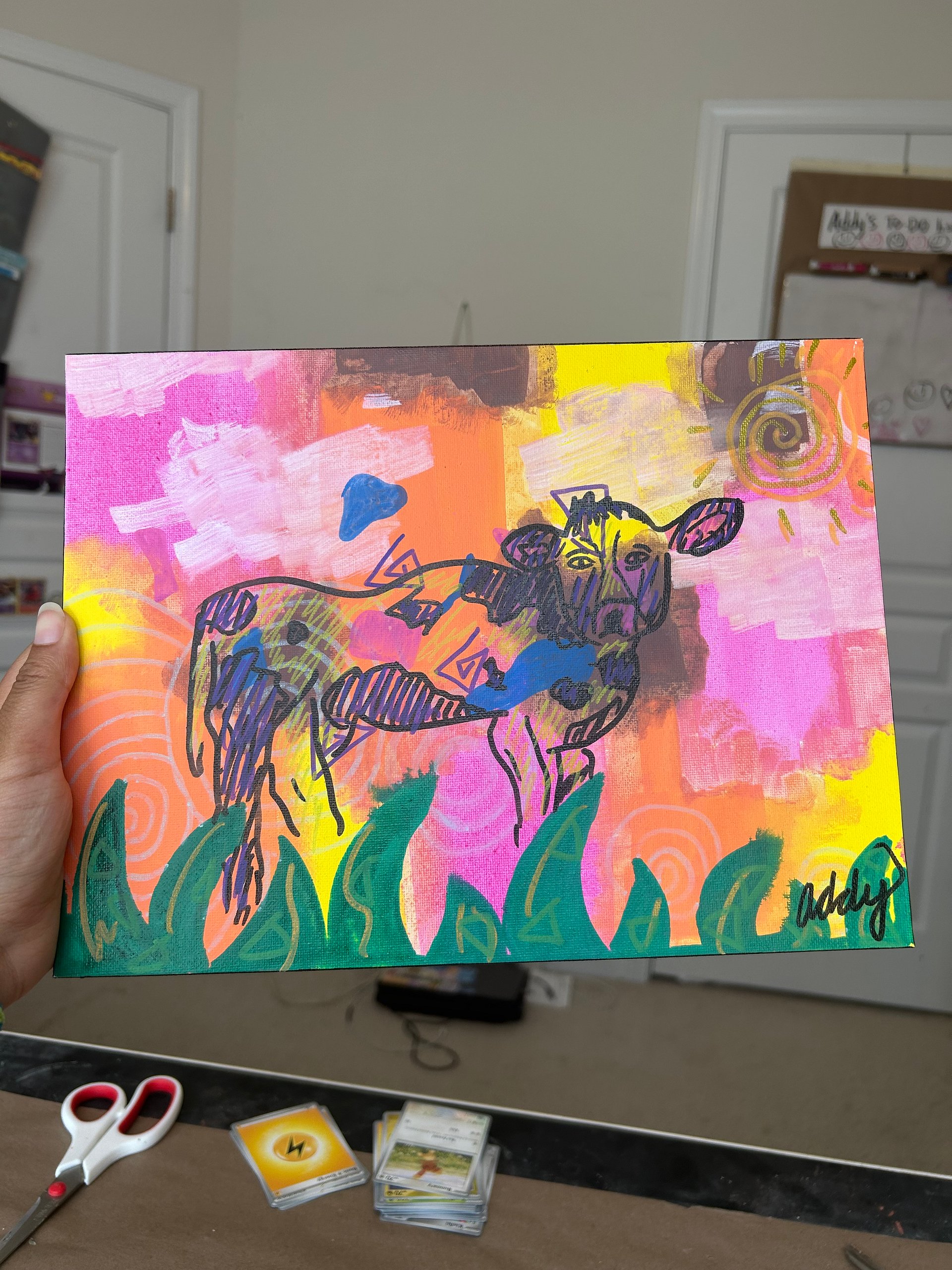 “The found land” original 12x9 painting by Addy! product image (2)