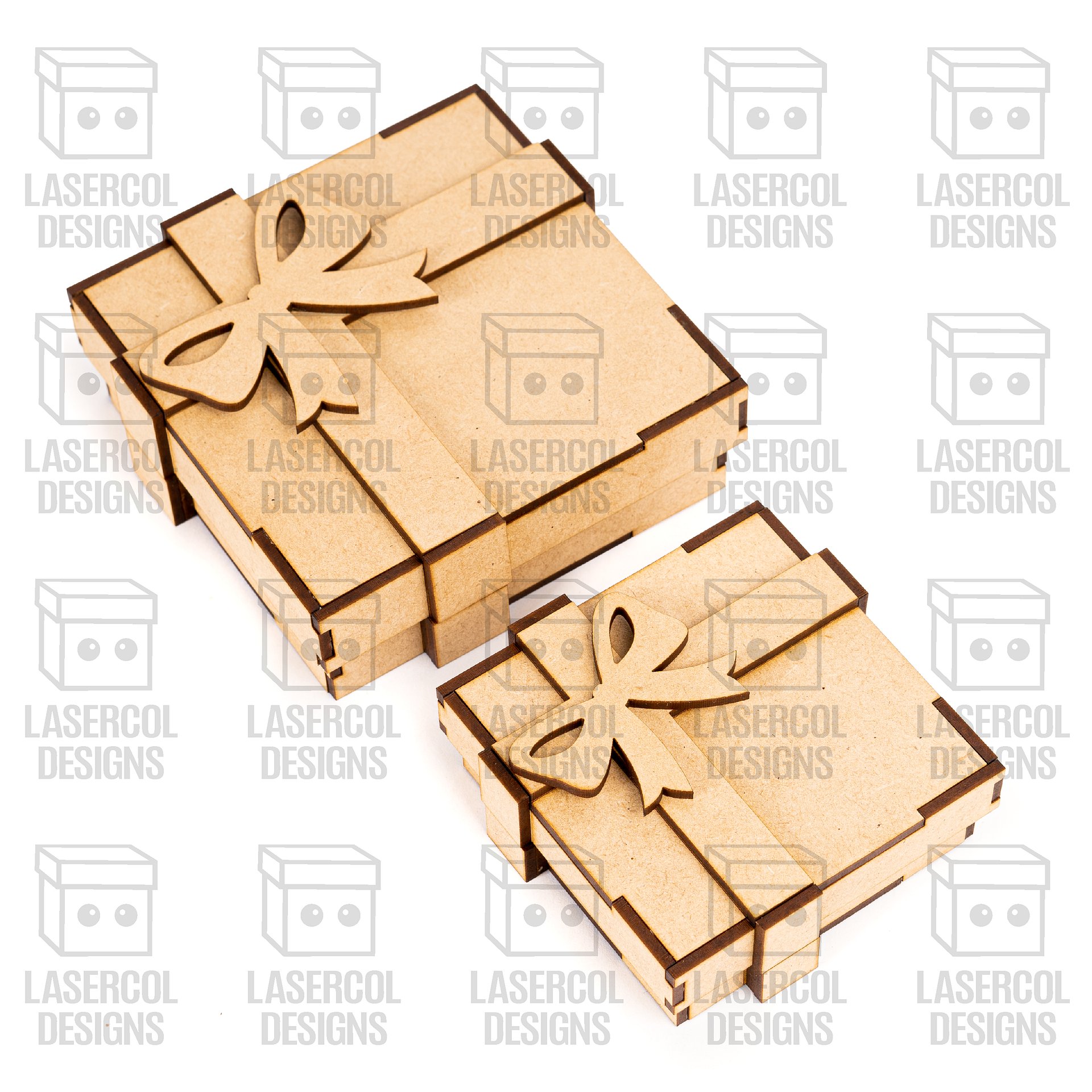 Gift Box Set 2 (Two Sizes) - Laser Cut Files product image (5)