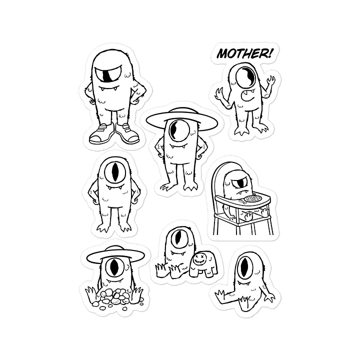 Monster Sticker Sheet product image (1)