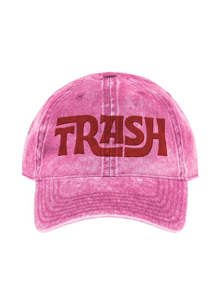 TRASH Pink + Red Baseball Hat product image (1)