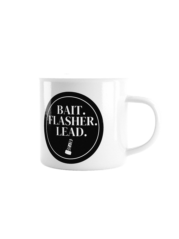 Astoria Enamel Coffee Mug. If you know, you know! BAIT. FLASHER. LEAD. product image (1)