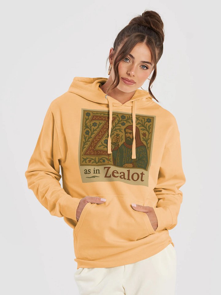 Z as in zealot midweight hoodie by dark alphabet product image (1)