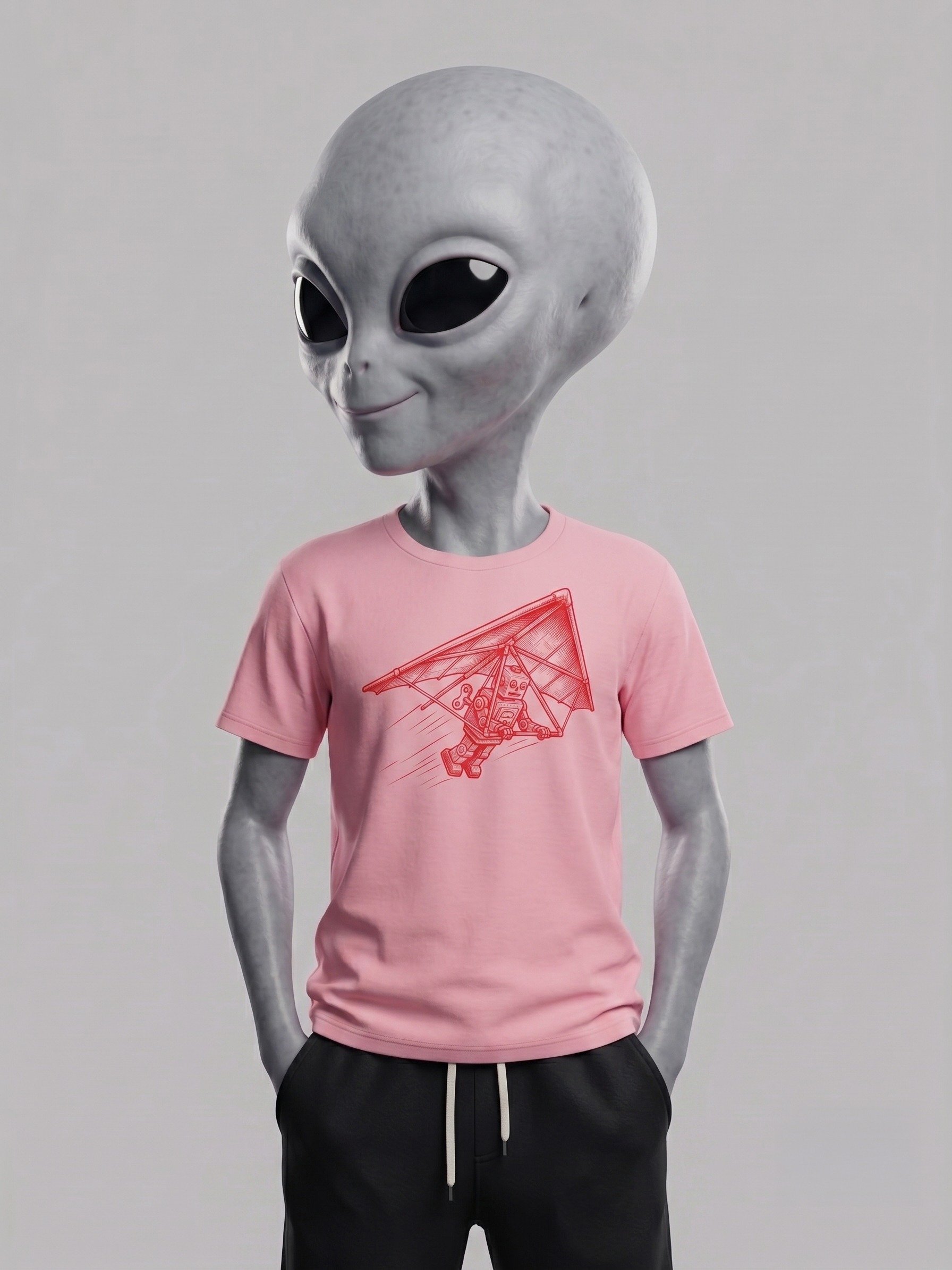 Retro Robot Hang-Glider Tee product image (2)