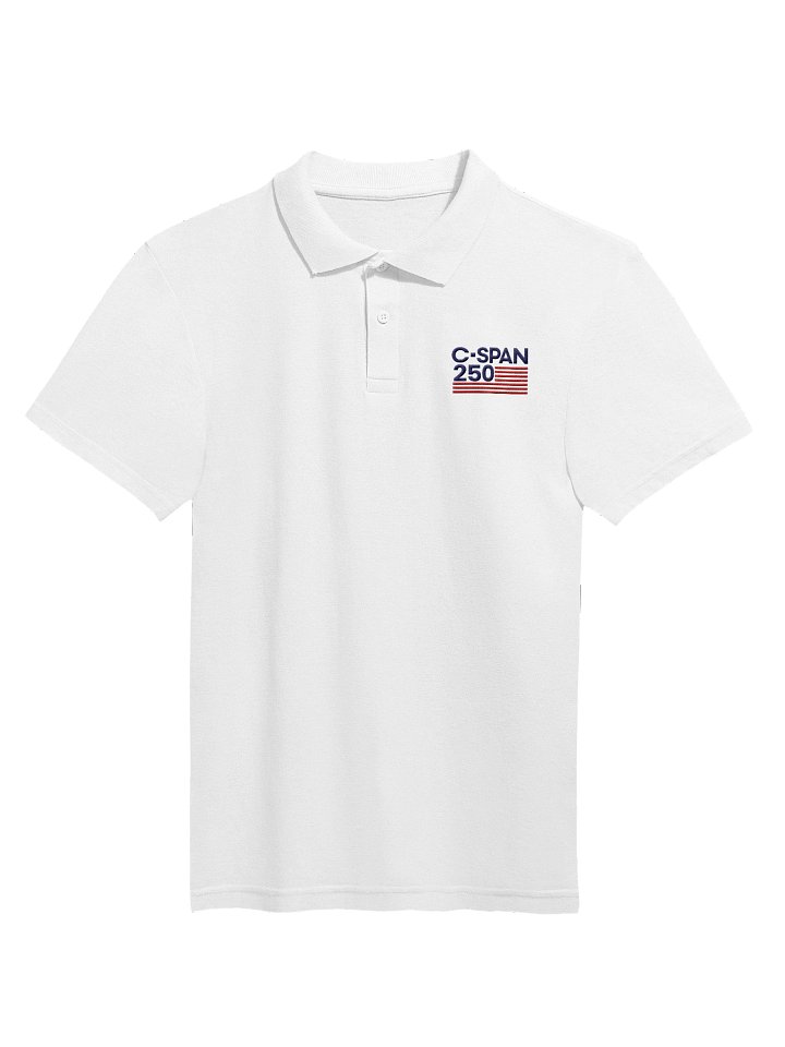 C-SPAN 250 Flag White Polo product image (1)