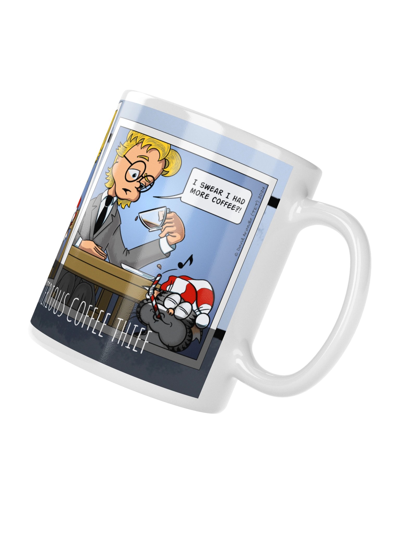 Resident Dragon Comic Mysterious Coffee Thief Three-Panel Mug product image (4)