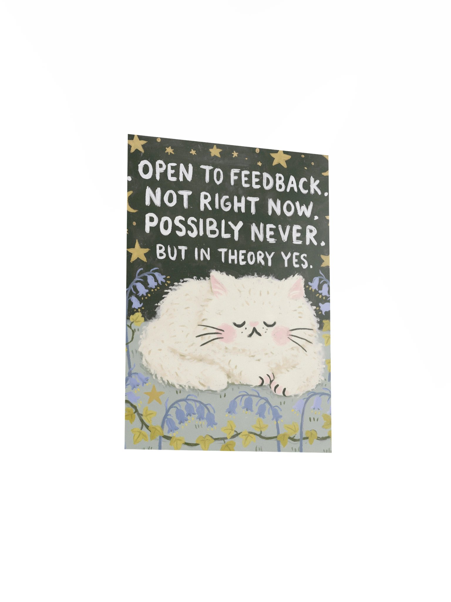 Not Right Now Cat Poster product image (24)
