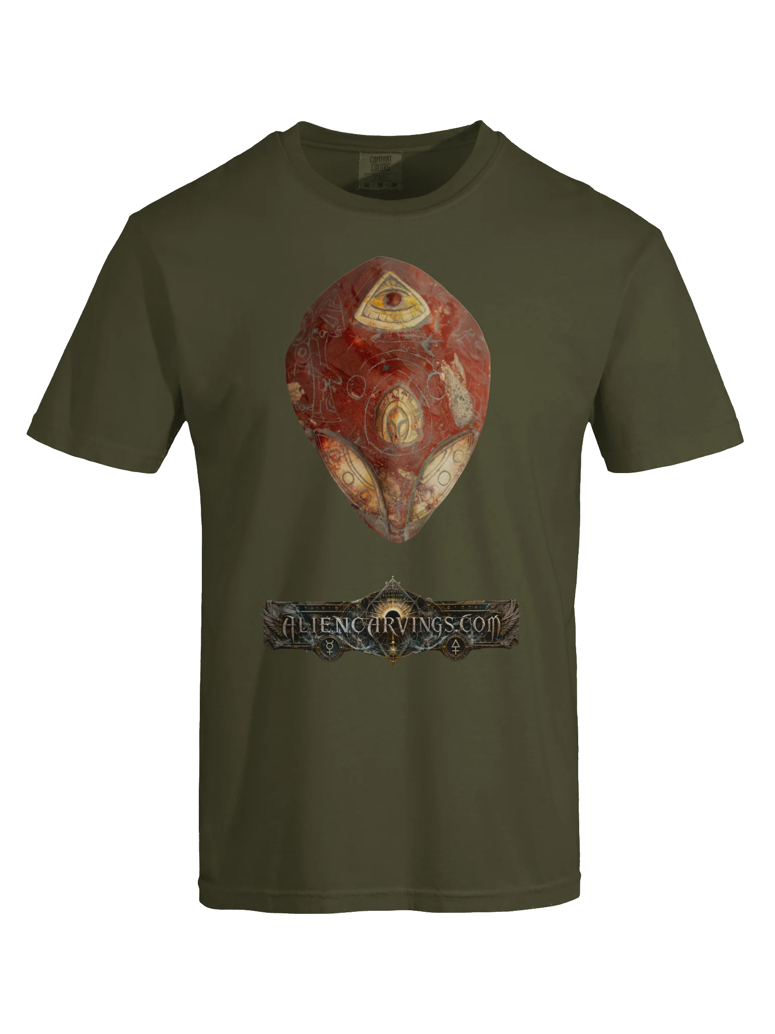Aliencarvings.com Cinnabar UFO Dome T-Shirt product image (5)