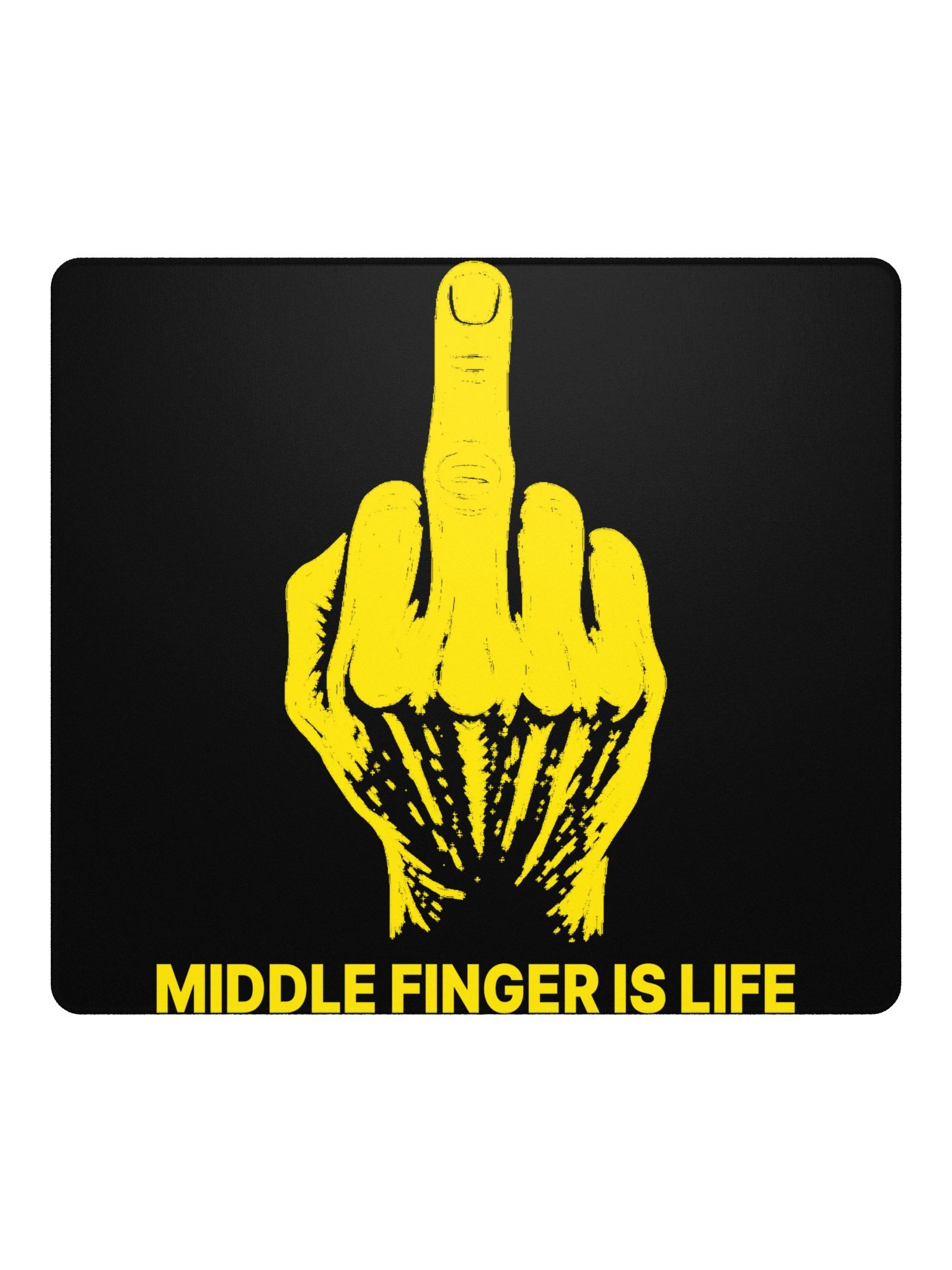 No ShopCo | Gaming Mouse Pad - Yellow on Black product image (2)