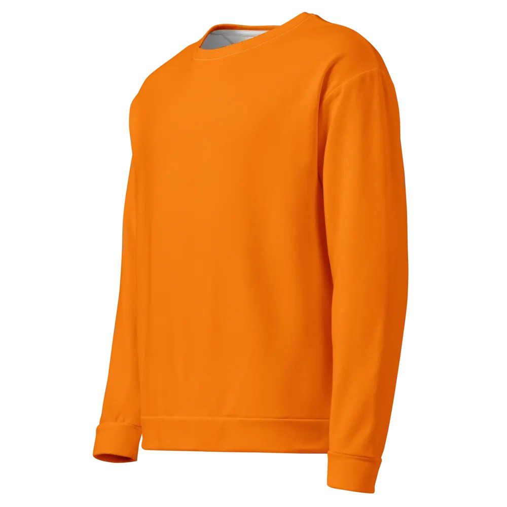 Plain Color Orange Sweatshirt product image (3)