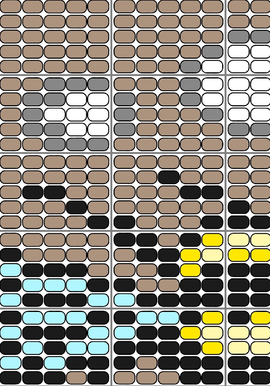 [ Digital ] 🐝Honey & Moonlight — Pony Bead Pattern🌙 product image (2)