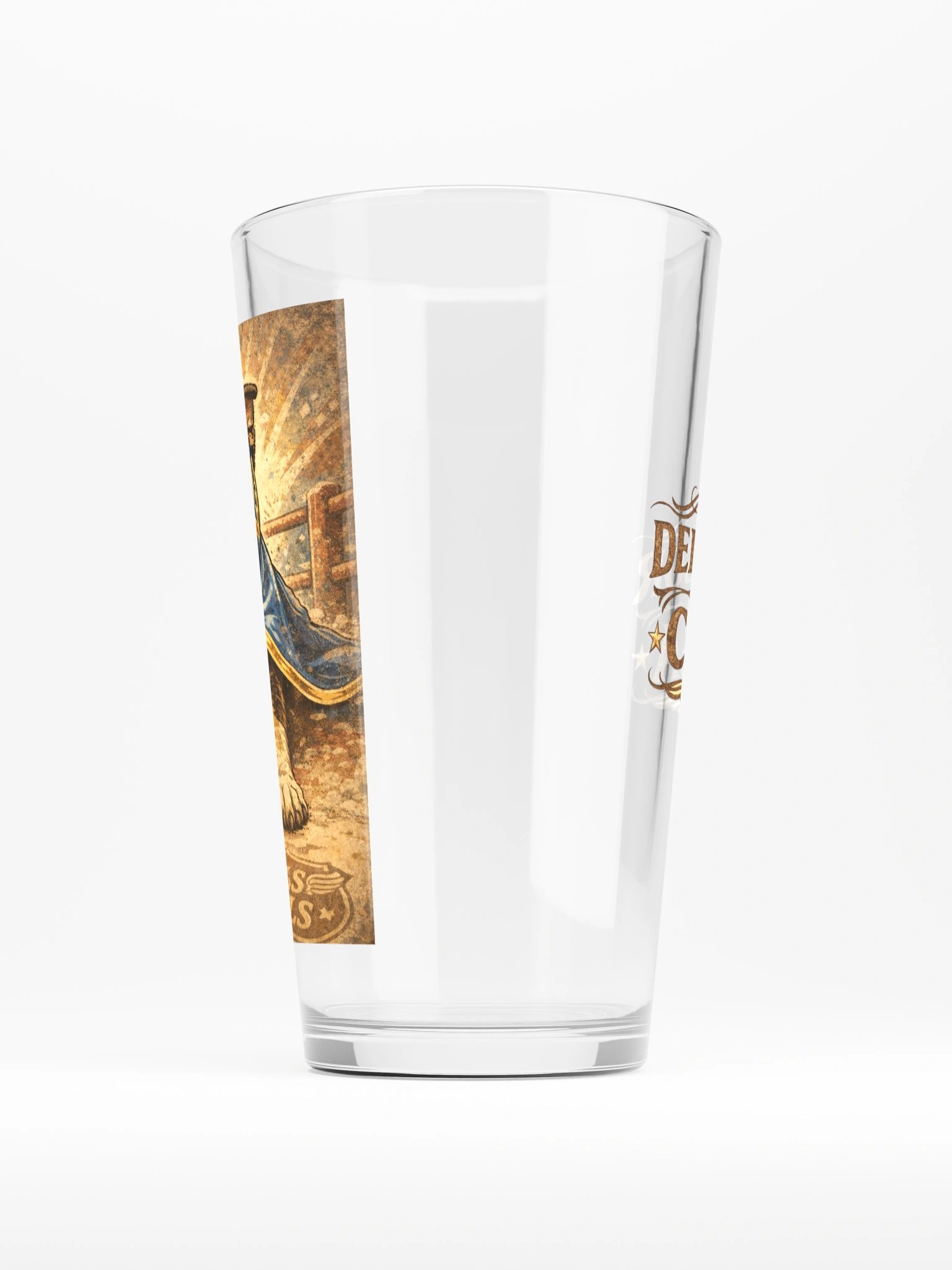 Defensor de la Casa Luchador Dog Pint Glass – Guard Dog Beer Glass | 16oz Bar Glass for Dog Owners | Mel’s Angels product image (7)