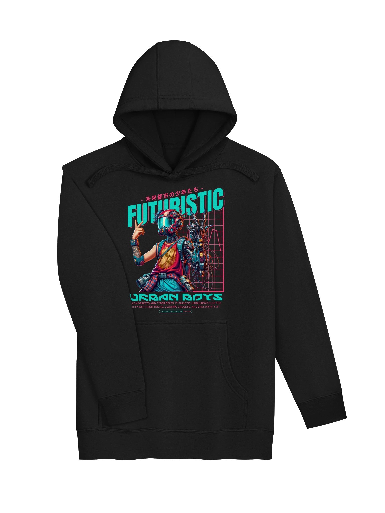 Future Urban Boy Hoodie: A Nod to Y2K Fashion Trends product image (3)