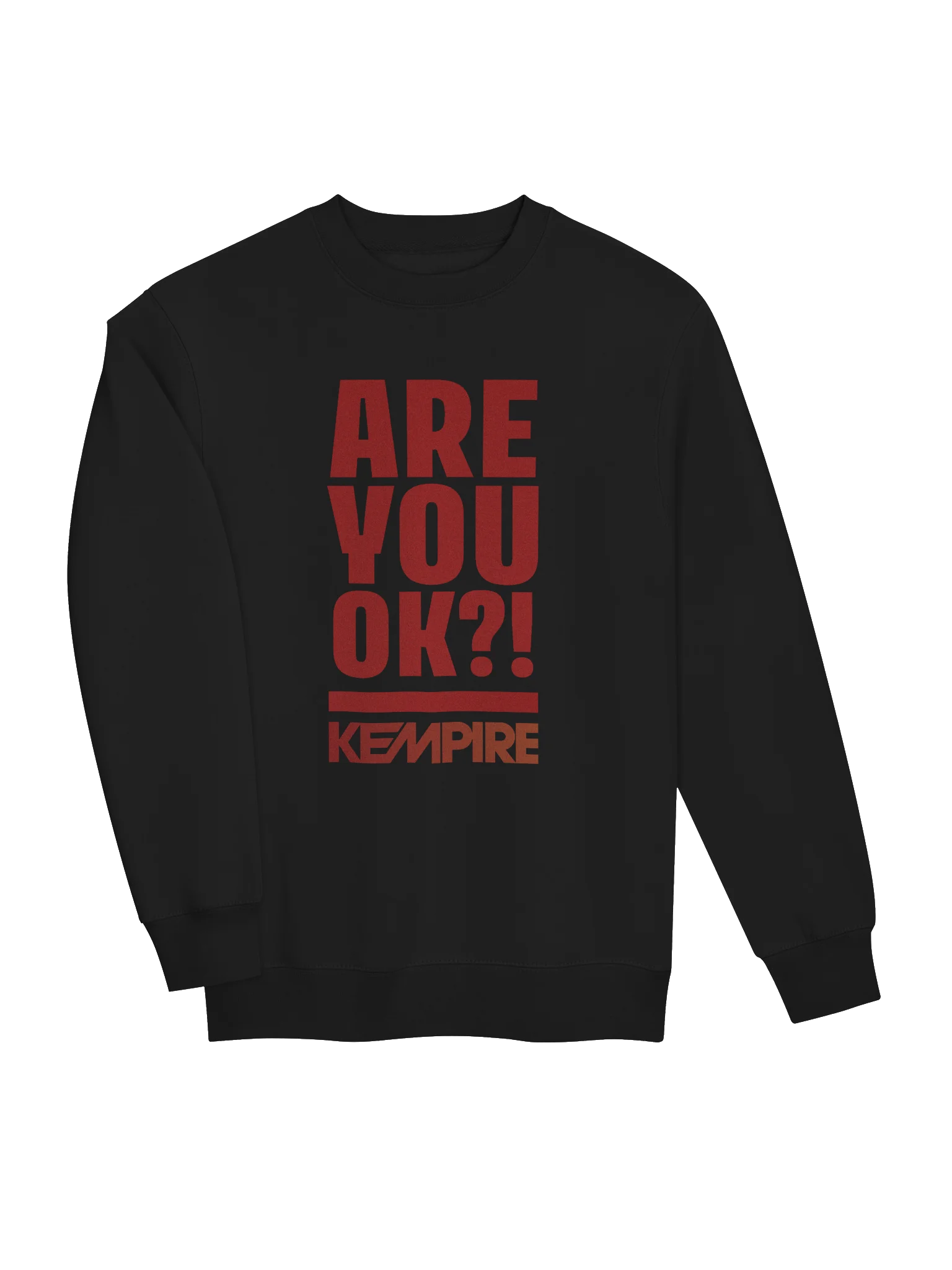 Are You Ok? Crewneck Sweatshirt (Red) product image (15)