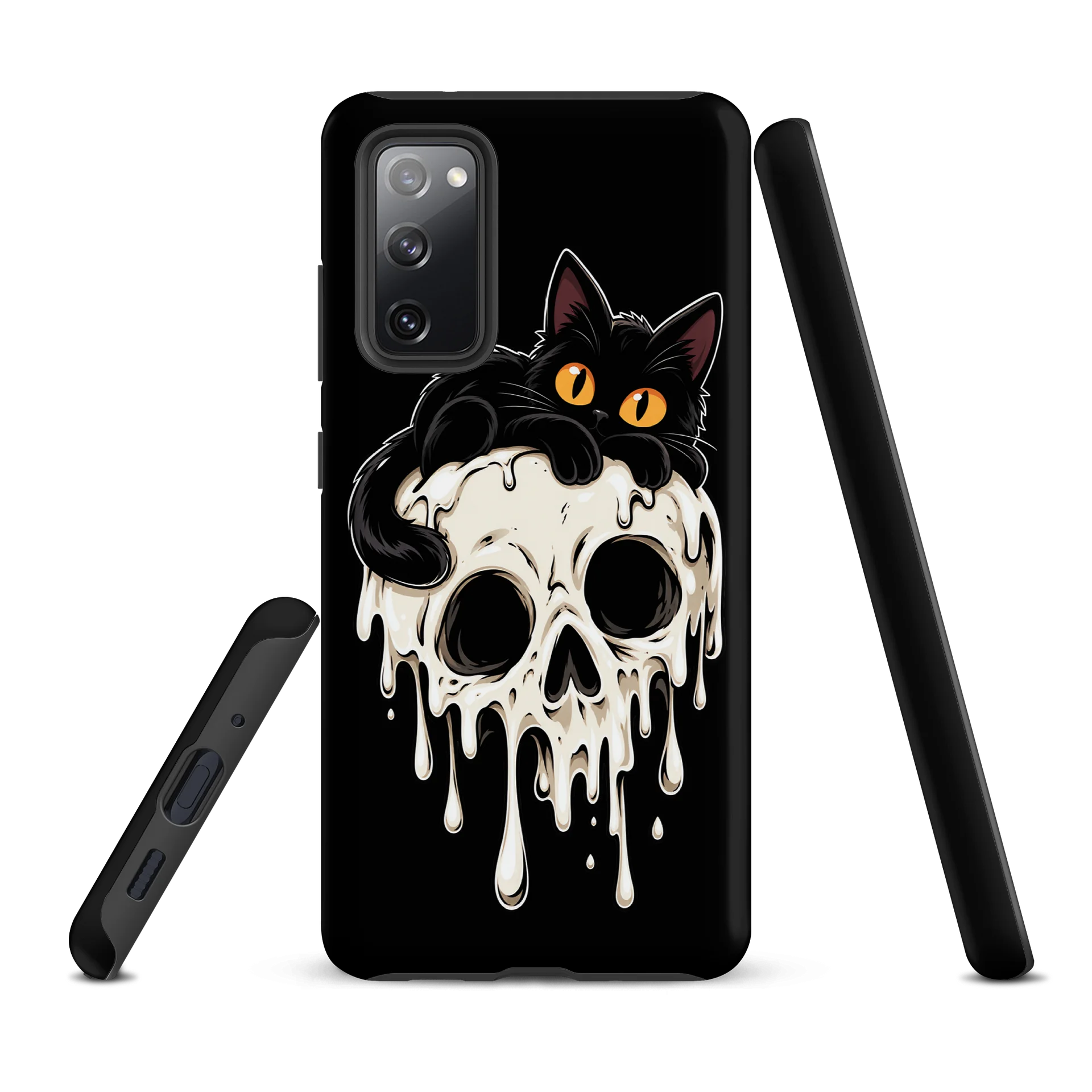 Melting Skull & Black Cat Tough Samsung Galaxy Case product image (2)
