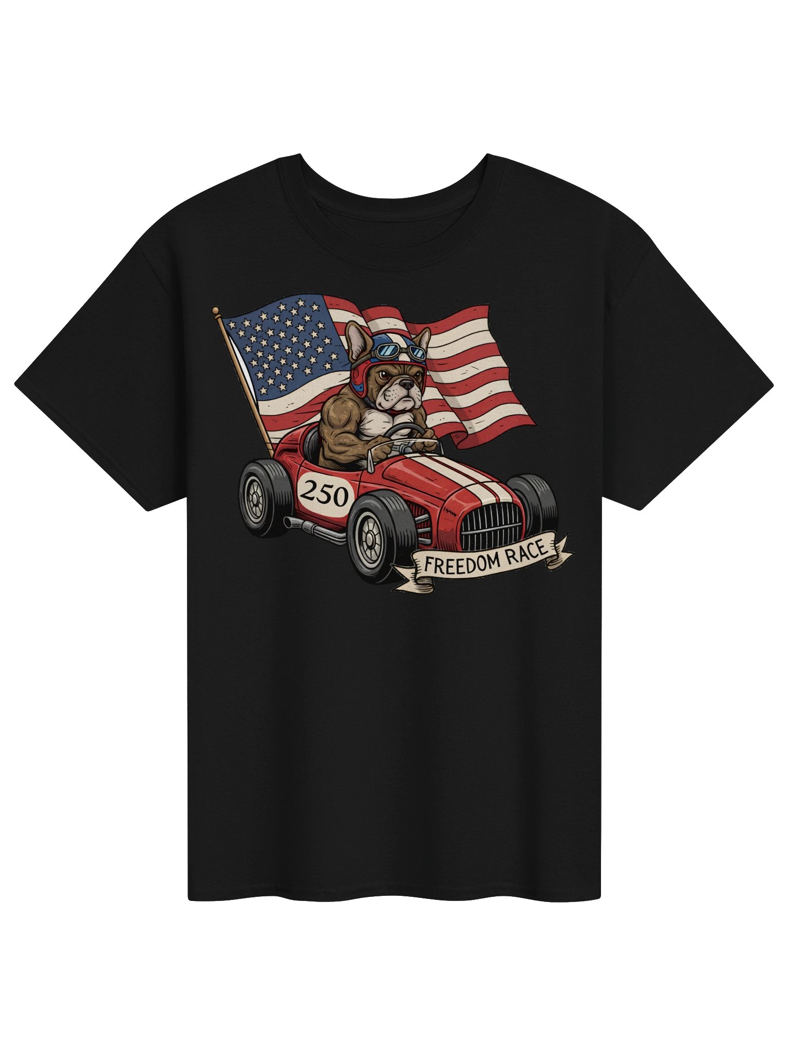 Freedom Race Bulldog Flag Tee product image (4)