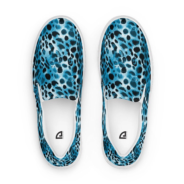 Blue Leopard Canvas Shoes product image (1)