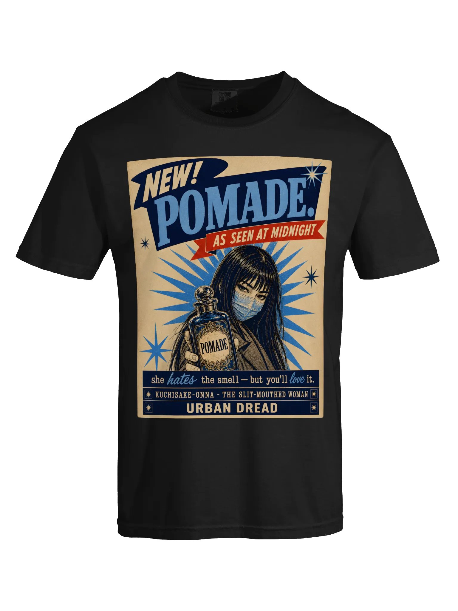 New Pomade — 1950s Kuchisake-Onna Ad T-Shirt product image (4)