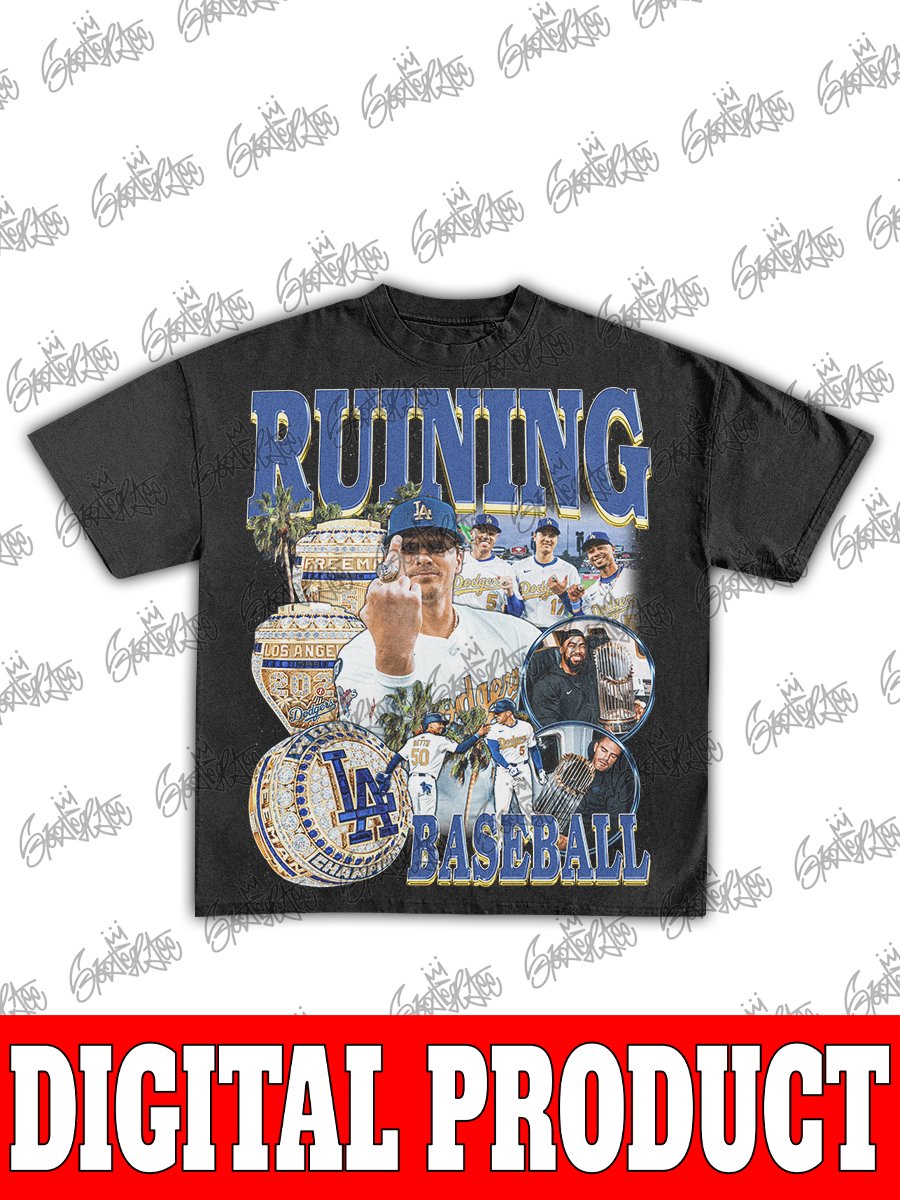 Ruining Baseball Los Angeles Dodgers Vintage Bootleg Graphic product image (1)