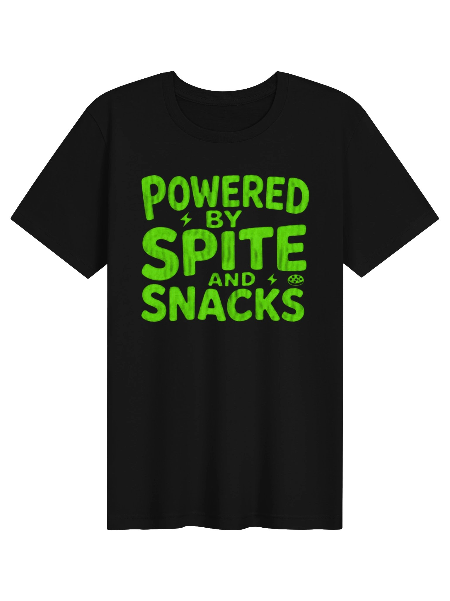 Powered By Spite And Snacks — Tee product image (1)
