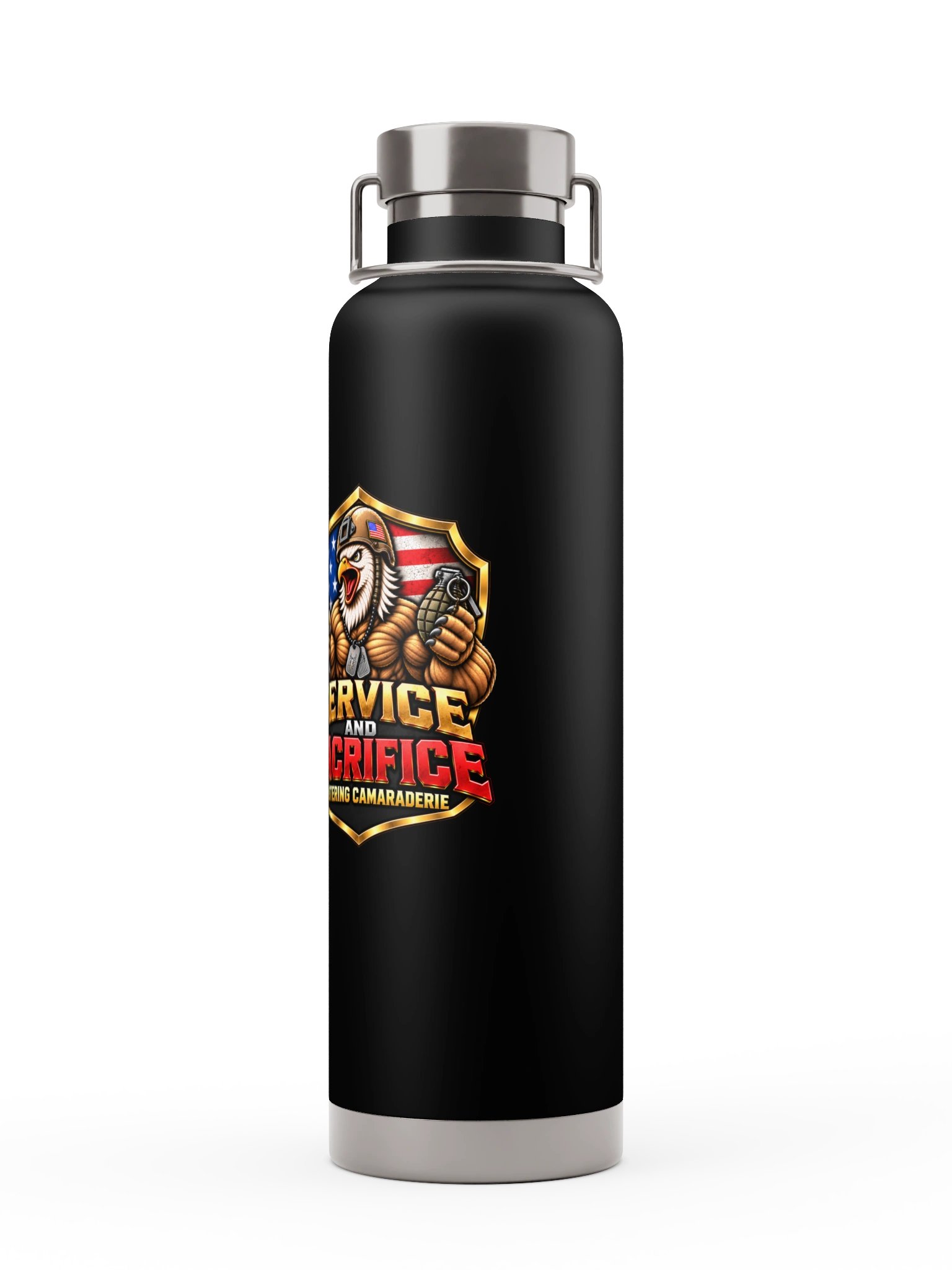 OG Logo + Flag insulated water bottle product image (4)