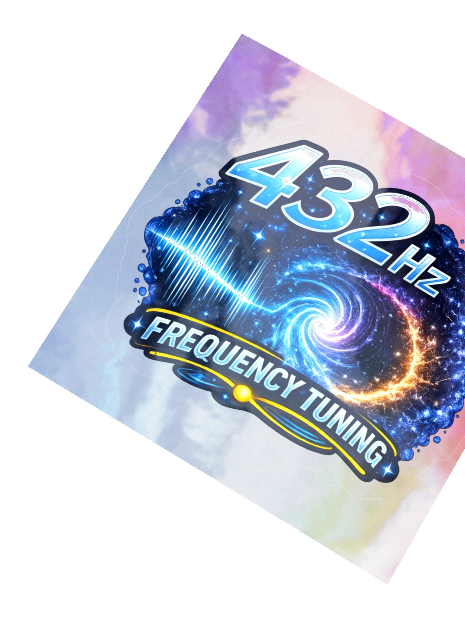 432 Hz Frequency Sticker on Holographic backing product image (4)