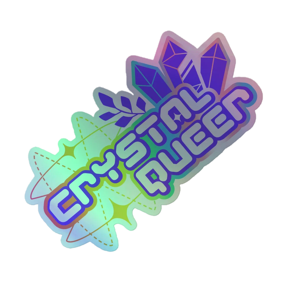 CRYSTAL QUEER HOLOGRAPHIC STICKER product image (1)