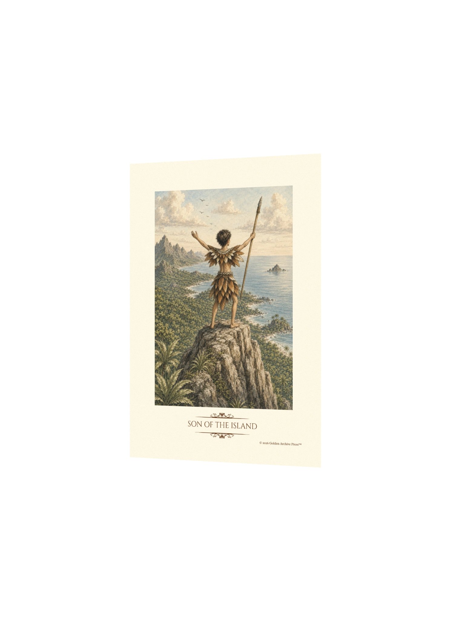 Son of the Island — Naturalist Art Print (Child and Sea) product image (11)