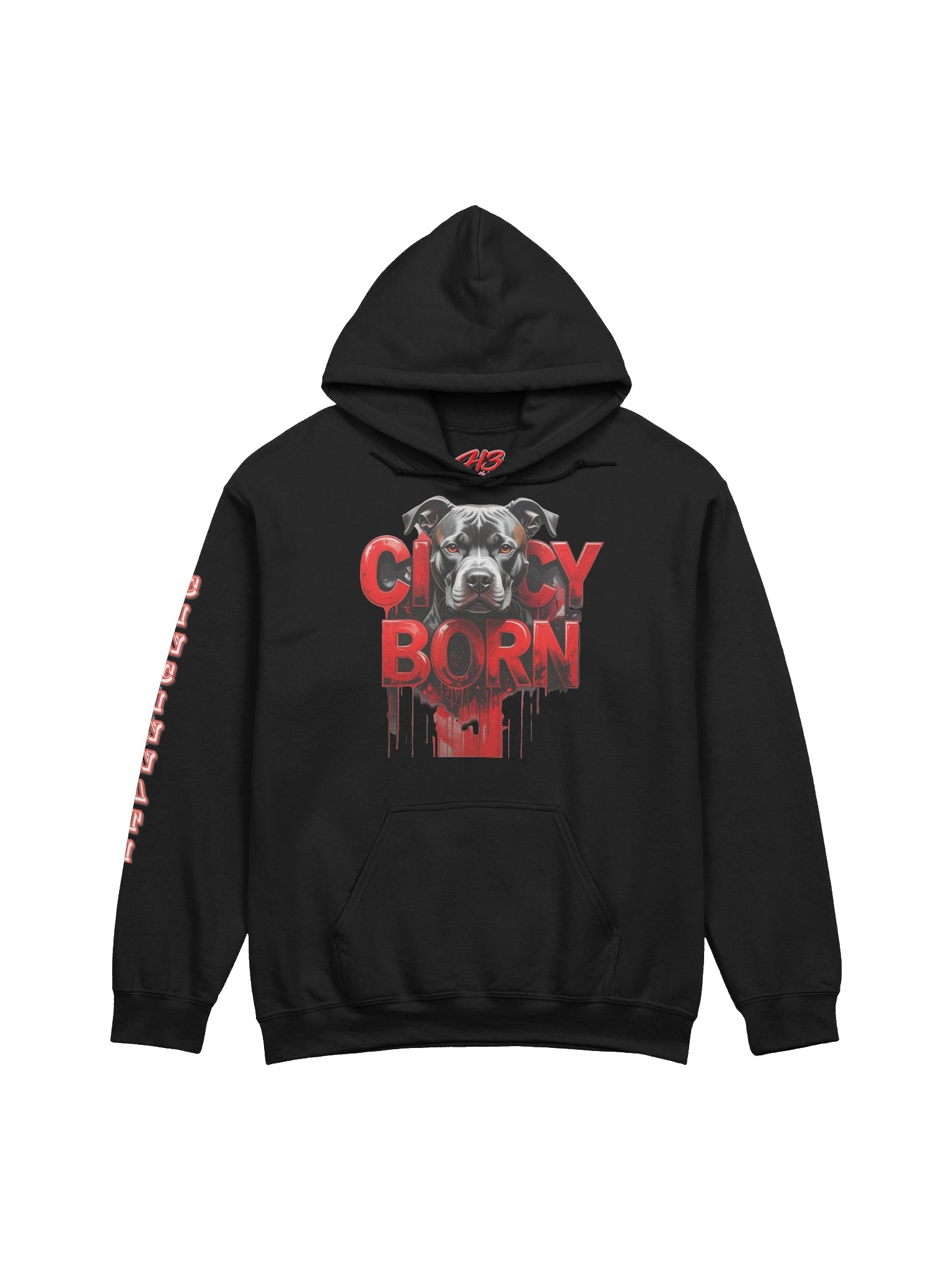 Cincy Born red hoodie product image (1)