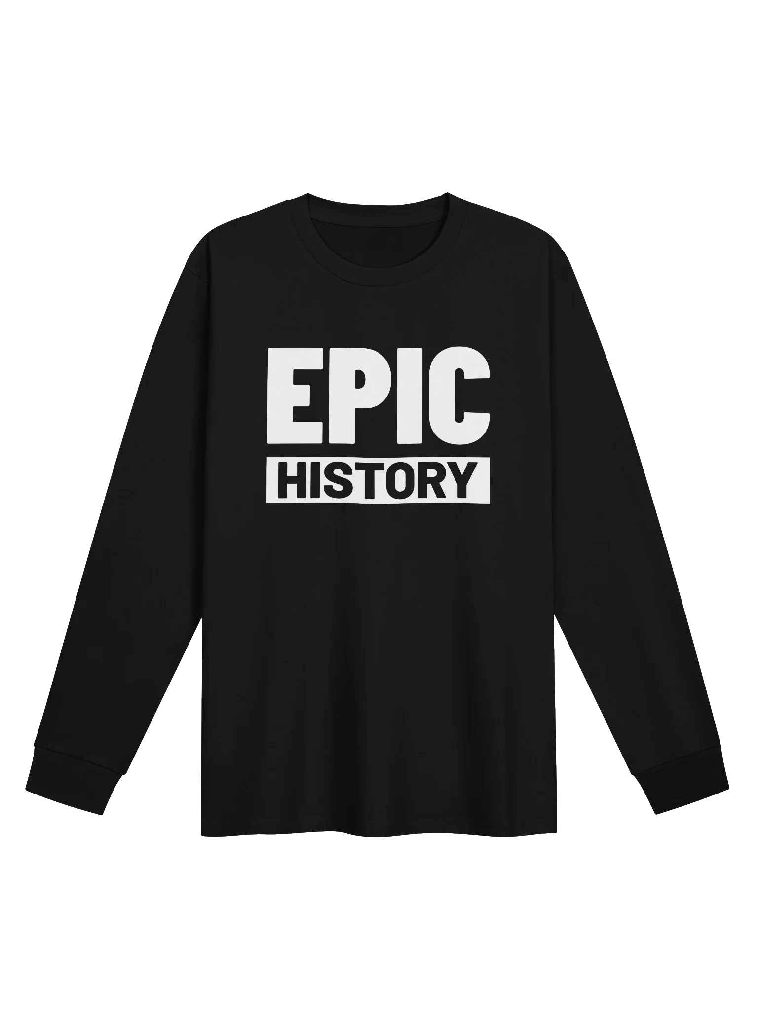 Epic History Logo - Long Sleeve T-Shirt (White Logo) product image (1)