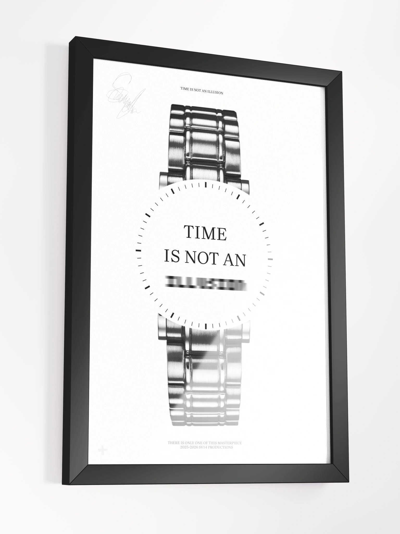 TIME IS NOT AN ILLUSION - WHITE FRAME product image (3)