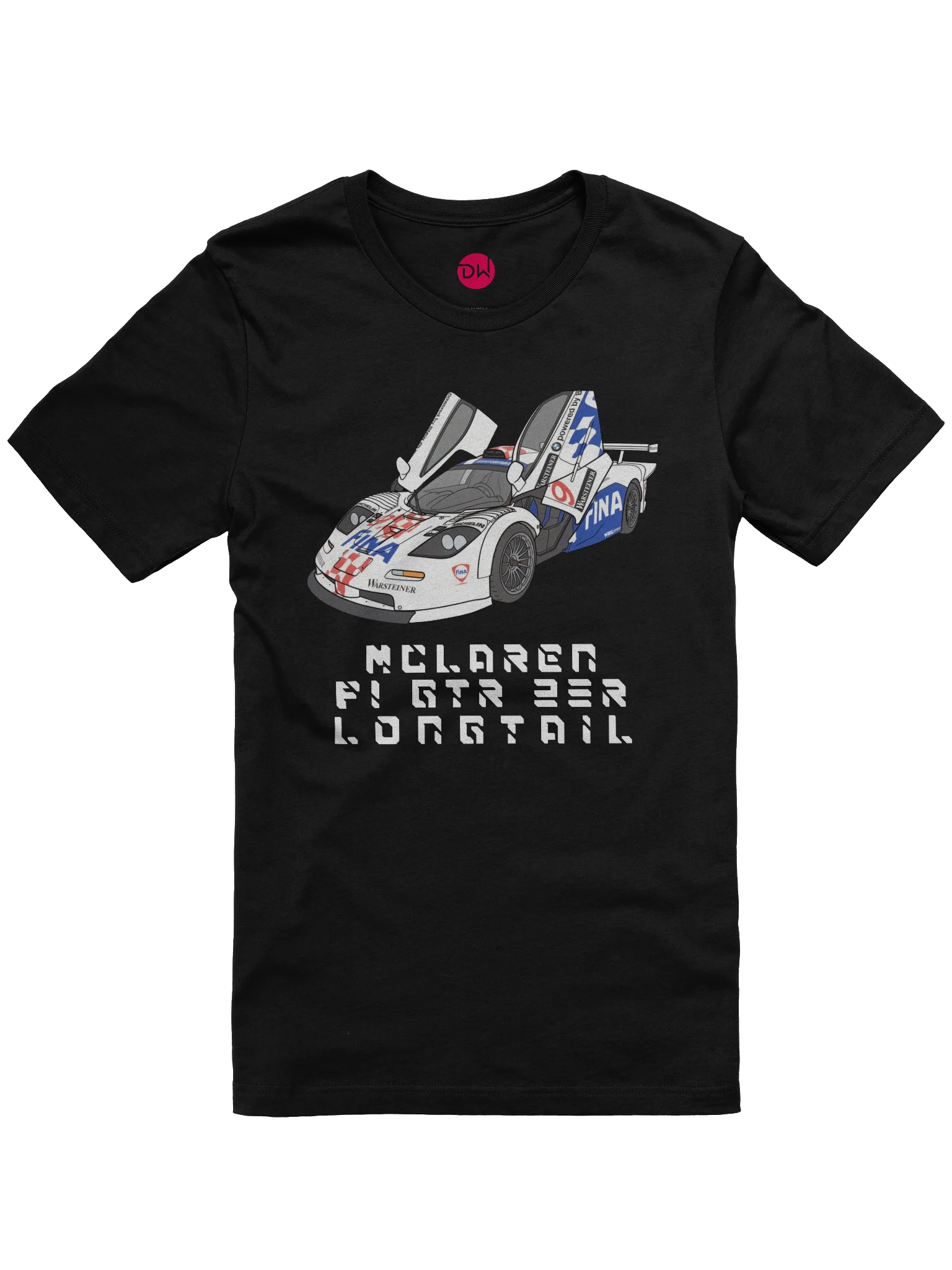 McLaren F1 GTR Longtail Chassis 23R Shirt (Retro, Sketch, Silhouette) product image (1)