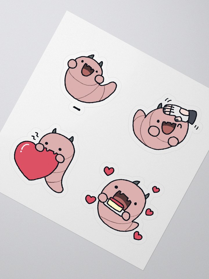 Big Worm Stickers product image (2)