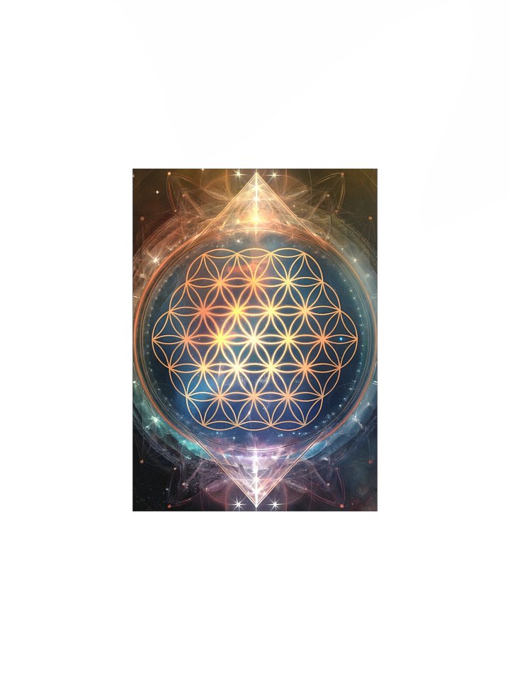 Flower of Life Poster – Sacred Geometry Cosmic Wall Art product image (2)