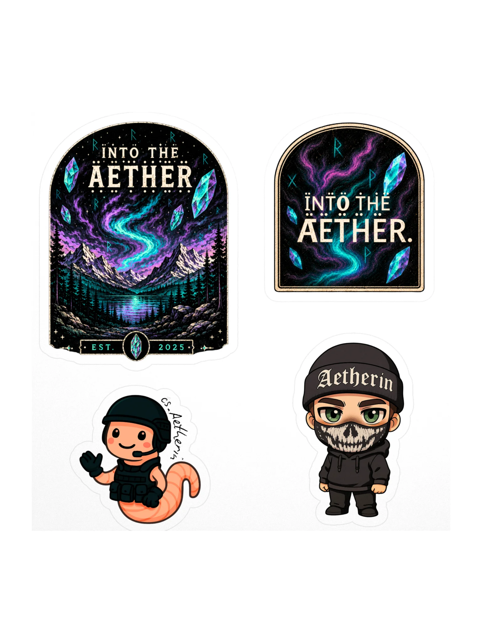 Into the Aether Kiss Cut Sticker Set product image (1)