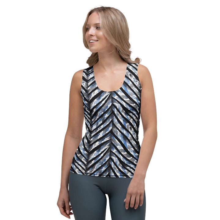 Blue Grey Snake Skin Top Tank product image (1)