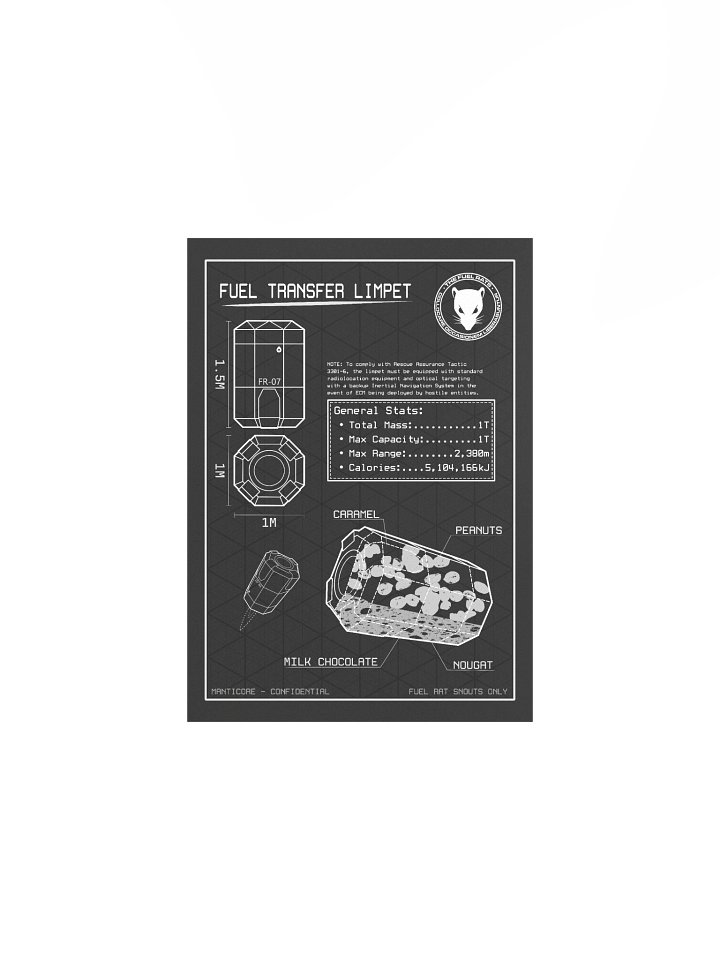 Fuel Transfer Limpet Poster, Black product image (1)