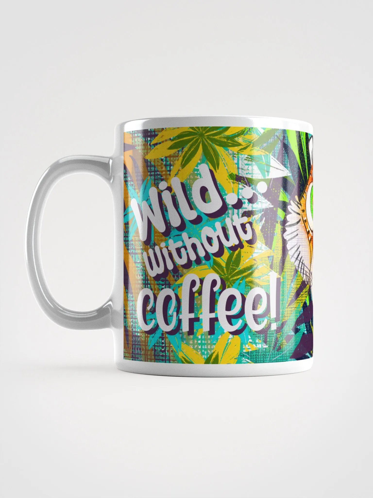Wild Without Coffee Tiger Mug, 11 oz product image (6)