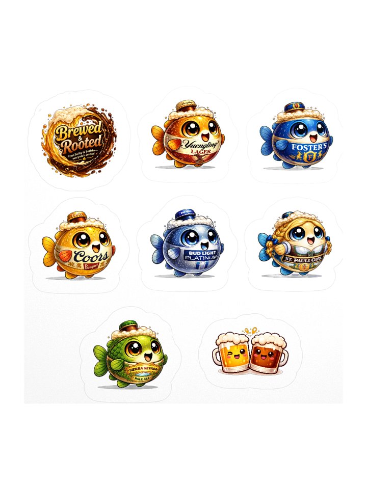 Brewed & Rooted Sticker Pack product image (3)
