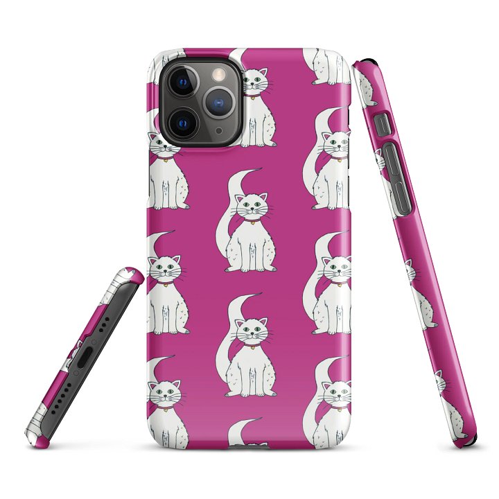 White Cat (art by Dina R.) acrylic painting picture - Snap Case for iPhone product image (2)