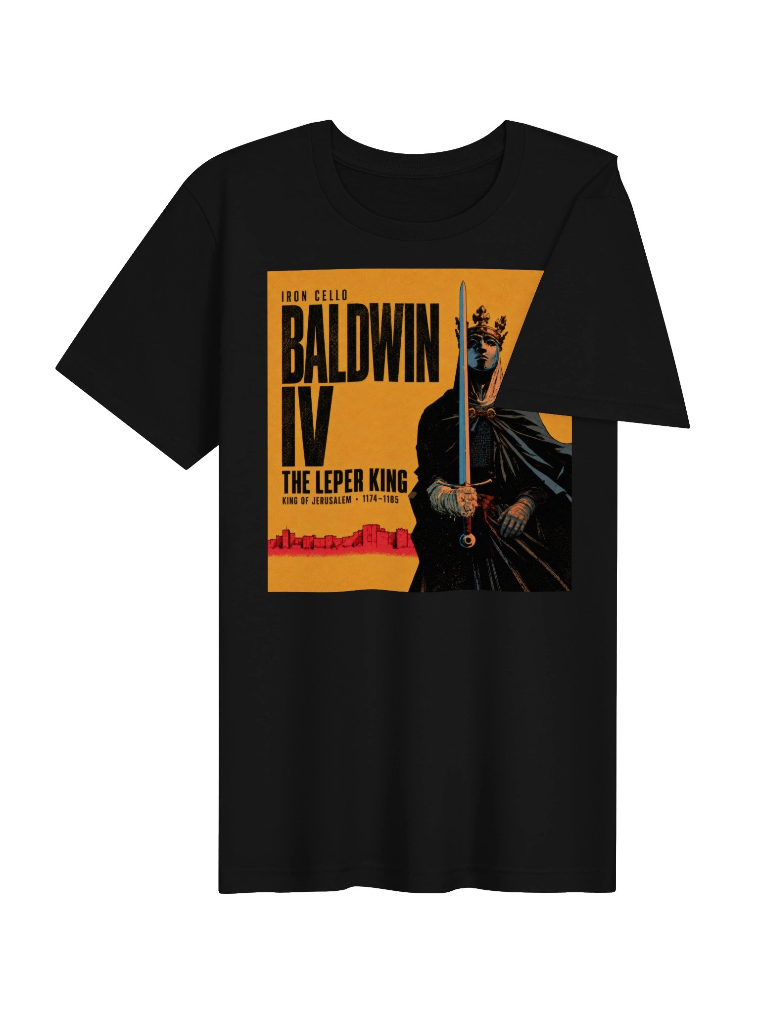 Baldwin IV — The Leper King | Iron Cello Tee product image (4)