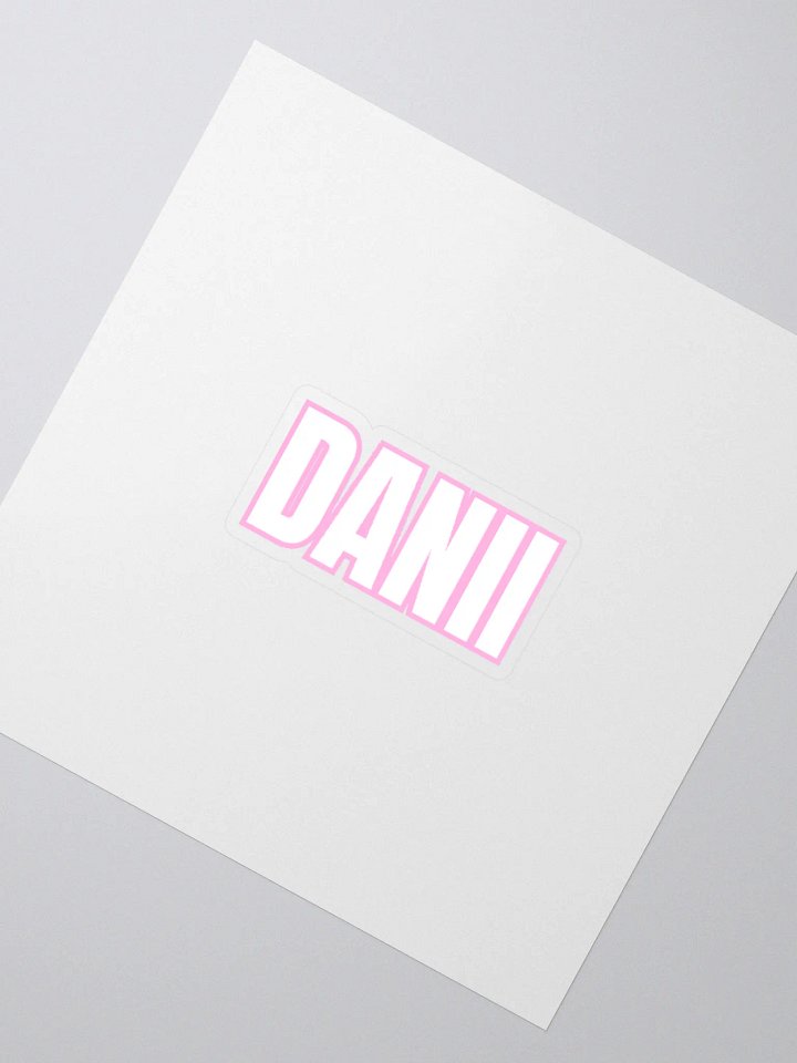 DANII WHITE PINK STICKER product image (7)