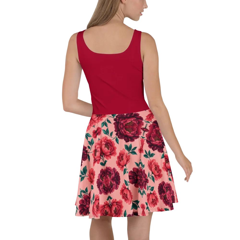 Blush Wine Garden Skater Dress product image (4)