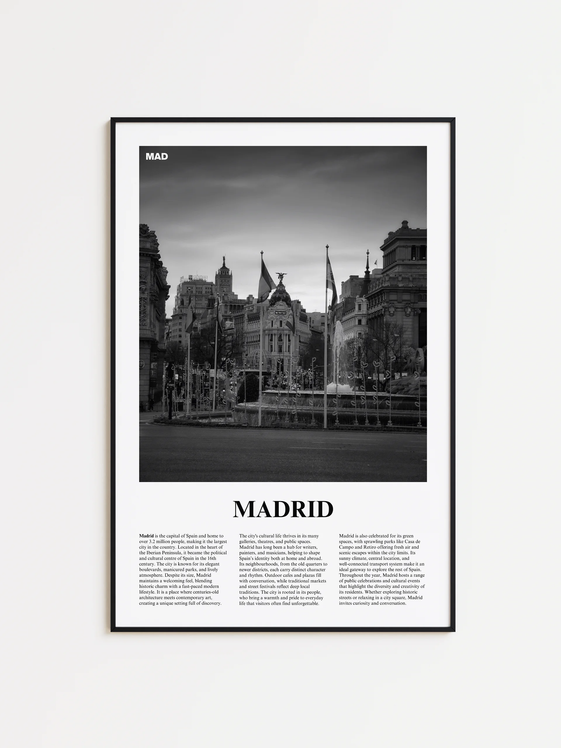 Madrid 03 Newspaper Poster product image (1)