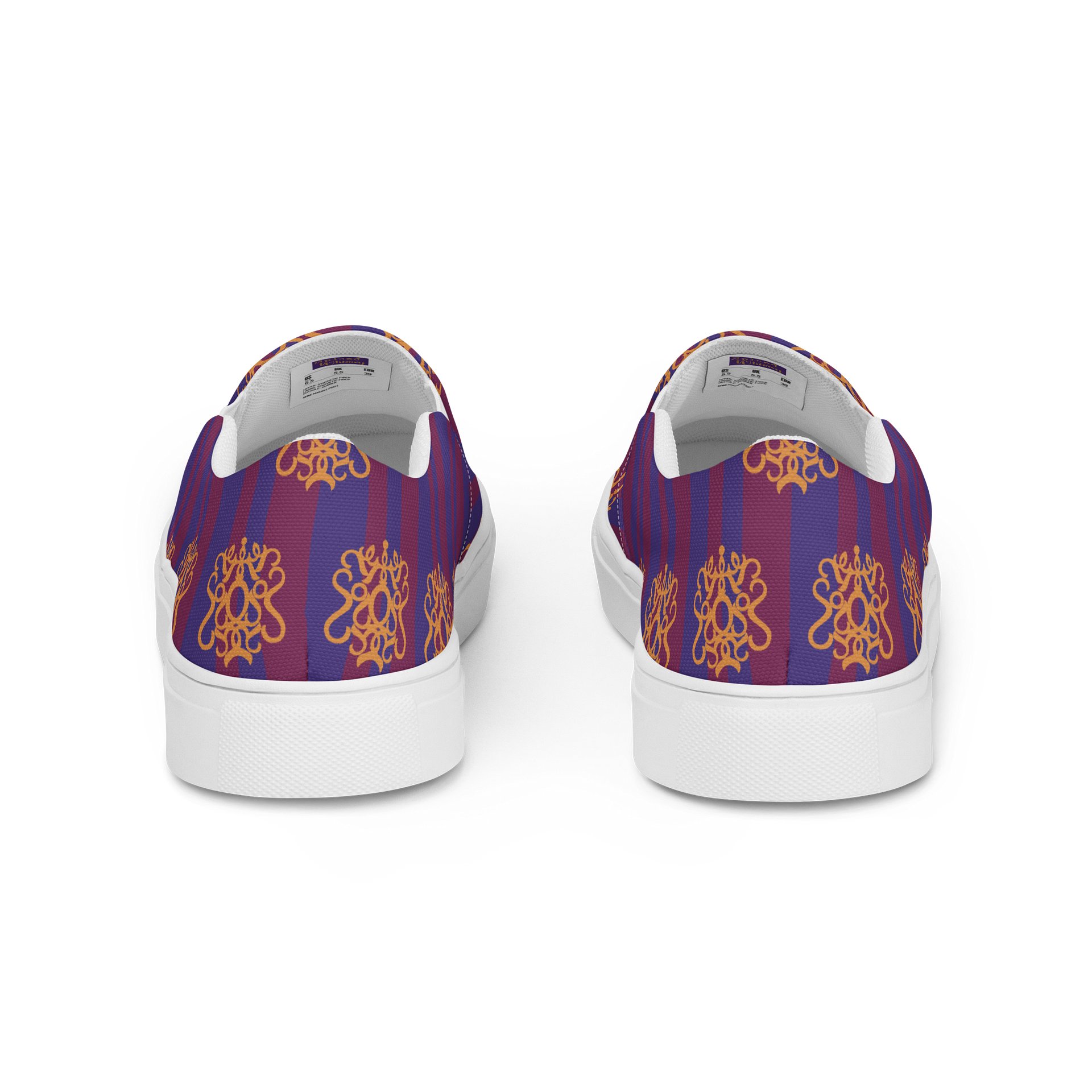 Purple and Maroon Flirty Academic Canvas Slip-Ons product image (4)